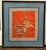 A striking antique Chinese embroidered textile fragment, believed to date to the Qing dynasty, likely 19th century,...