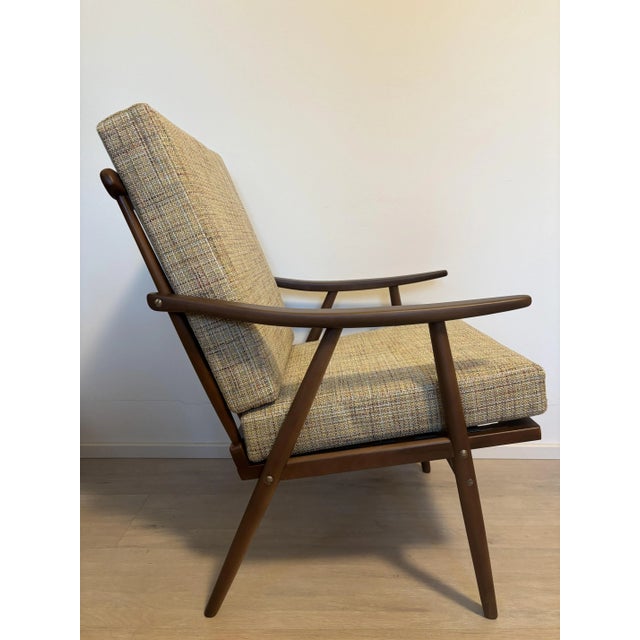 Mid-Century Armchair by Jaroslav Smidek for Ton, Former Czechoslovakia, 1970s For Sale - Image 9 of 12
