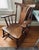 Arts & Crafts Early 1900s Antique Arts and Crafts Movement Tiger Oak Rocking Chair For Sale - Image 3 of 12