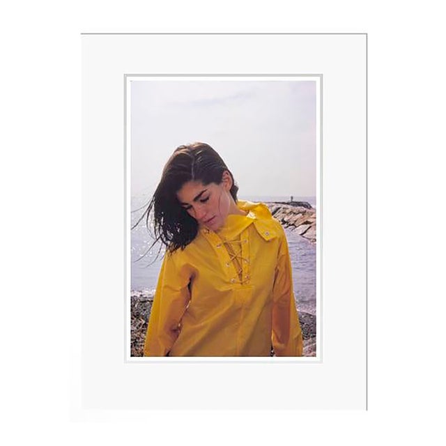 Toni Frissell 'Minnie Cushing in Yellow' Archival Pigment Print Framed in White For Sale