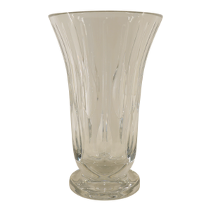 Vintage Crystal Flared Cut-Glass Vase