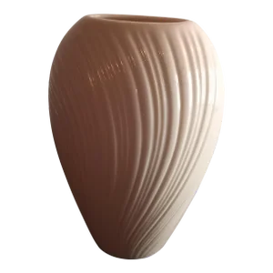 1980s Lenox Usa Ivory Fine Porcelain Ribbed Vase