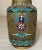 Metal Antique 19th Century Handmade Japanese Champleve Enameled Bronze Vase Cloisonné For Sale - Image 7 of 10