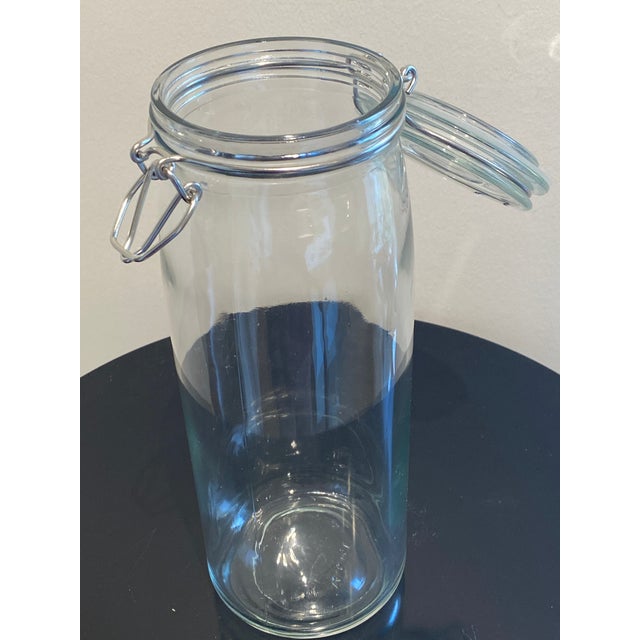 Modern Premium Glass Storage Canister For Sale - Image 3 of 4