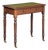 English Diminutive Writing Table or Desk of Walnut With Inset Leather Top For Sale