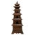 Brown Vintage Chinese Split Reed Bamboo 6-Tier Pagoda Tower For Sale - Image 8 of 8
