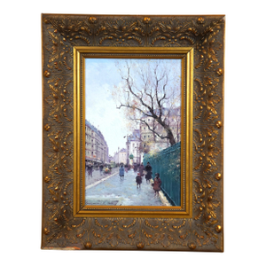 Vasily Gribennikov Streets of Paris Impressionist Cityscape Oil Painting