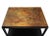 Wood Vintage Mid Century John Stuart Abonized Walnut Base Copper Top Rectangular End Table For Sale - Image 7 of 10