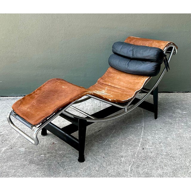 Vintage Lc2 Chaise Lounge After Corbusier For Sale - Image 11 of 12