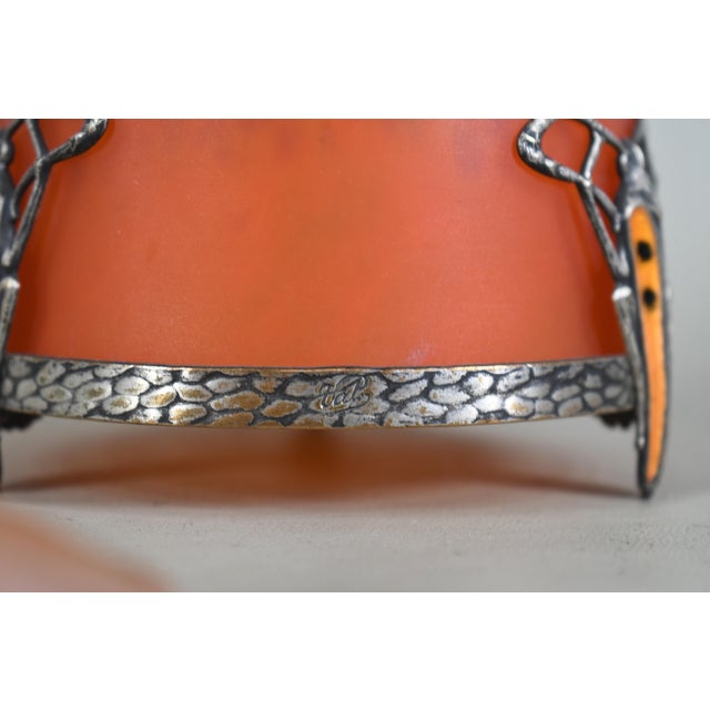 French Art Deco Night Lamp by E. Val Et Cie. & Charles Schneider - 1920s France For Sale - Image 11 of 12