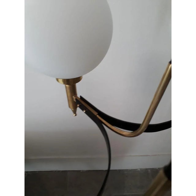 Metal Mid-Century Modern 6-Light Pendant Lamp from Stilnovo For Sale - Image 7 of 16