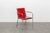 Animal Skin Red Leather Chair with Chrome Frame by Svoboda For Sale - Image 7 of 7