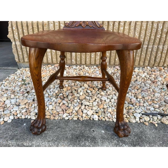 20th Century Renaissance Style Oak Side Chairs - Set of 2 For Sale - Image 17 of 17