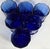 Blue Cobalt Windowpane Double Old Fashioned Glasses- Set of Six For Sale - Image 8 of 11