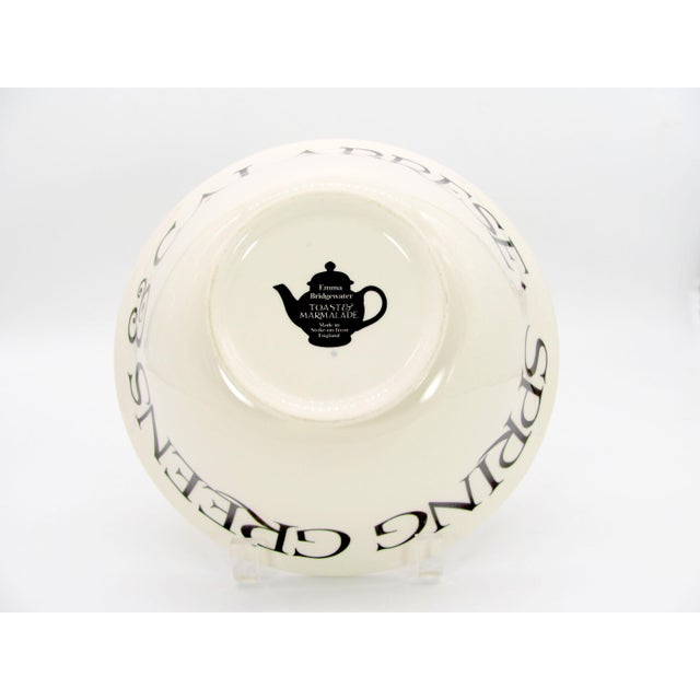 Ceramic 2011 2012 Emma Bridgewater Black Toast & Marmalade 9" Serving Vegetable Bowl - 2 Available For Sale - Image 7 of 8