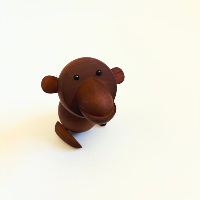 Mid-Century Modern MCM Senshukai Wood Royal Pet - Monkey For Sale - Image 3 of 7
