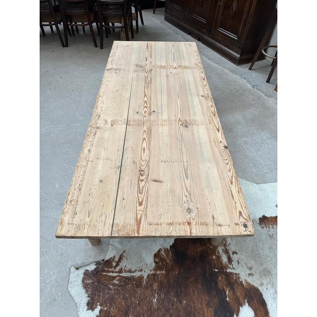 Early 20th Century Fir Coffee Table For Sale - Image 4 of 11