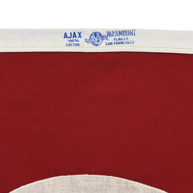 Vintage Sewn Cotton Flag of Turkey For Sale In Los Angeles - Image 6 of 6