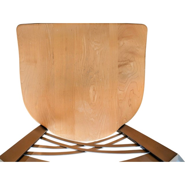 Holland Catalina Solid Maple & Stainless Steel Counter Stool Set of 3 For Sale - Image 11 of 17