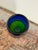 Dansk 1980s Michael Scheiner for Dansk Postmodern Cobalt Blue & Green Art Glass Vase For Sale - Image 4 of 7