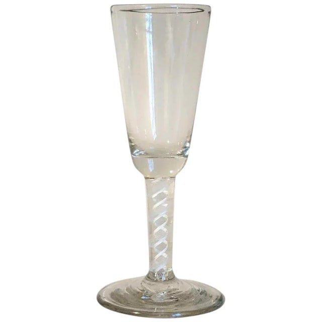 Early Double-Series Opaque Cotton Twist Stem Ale Glass For Sale In Denver - Image 6 of 6