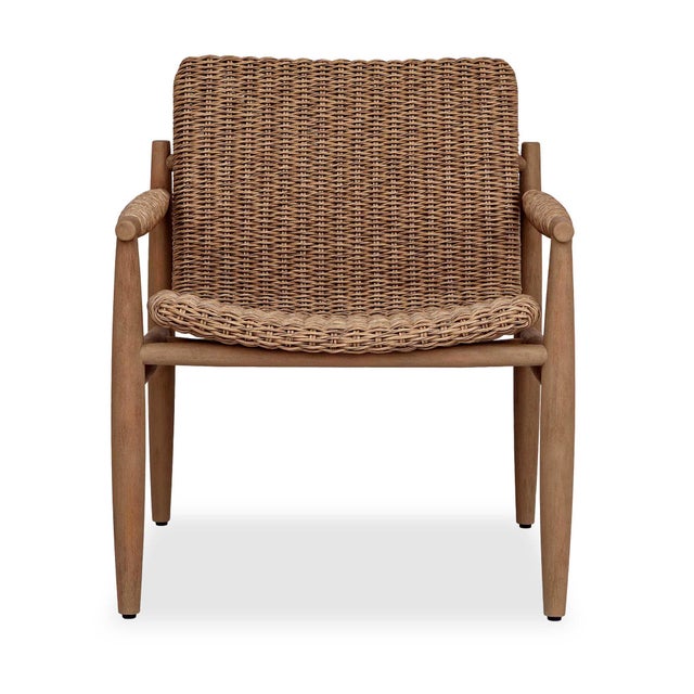 Brown Sumba Golden Flax Outdoor Lounge Chair For Sale - Image 8 of 8