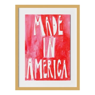 Made In America by Virginia Chamlee in Gold Frame, Small Art Print For Sale