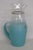 West Virginia Glass Company Turquoise Blendo Pitcher With Gold Accent 4911b For Sale - Image 17 of 17