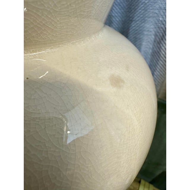 Contemporary Double Gourd Cracked China Table Lamp For Sale - Image 3 of 6