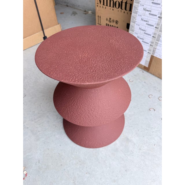 Modern Minotti Cesar Outdoor a Table Pouf Stool For Sale - Image 3 of 7
