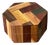 Vintage Octagon Marquetry Hexagon Box For Sale