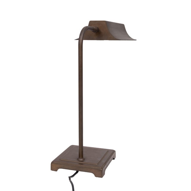 Metal Vintage Bronze Desk Lamp from Herda, Holland, 1970s For Sale - Image 7 of 12