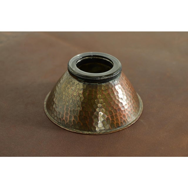 Roycroft Roycroft Arts & Crafts Hammered Copper Inkwell For Sale - Image 4 of 9