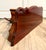 Brown Mid-Century Mahogany Wall-Mounted Scalloped Console Table For Sale - Image 8 of 12