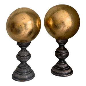 Late 20th Century Golden Sphere Decorative Sculpture