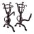 Cast Iron Fire Place Andirons For Sale