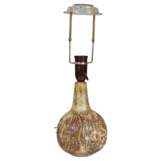 Table Lamp in Glazed Ceramic by Jørgen Mogensen, 1970s For Sale