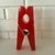 Red Giant Red Lucite Clothespin For Sale - Image 8 of 8