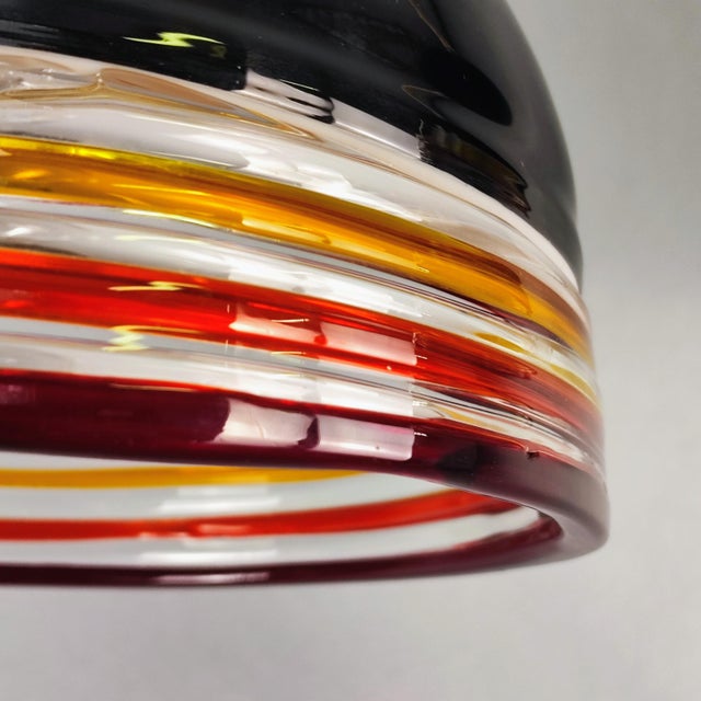 Murano Glass Pendants by Roberto Pamio and Renato Toso for Leucos, Set of 2 For Sale - Image 6 of 10