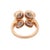 Statement Illusion Diamond Wedding Cocktail Ring in 18k Solid Rose Gold Size 3 For Sale - Image 4 of 5