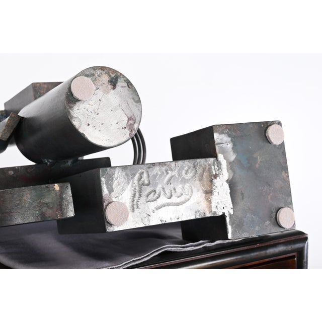 Signed Eugene Perry Stainless Steel Art Sculpture, 2018 For Sale - Image 10 of 11