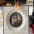 White Antique miniature portrait in beautiful frame with gold-tone liner // original antique art // portrait of a female // collectible artwork For Sale - Image 8 of 8