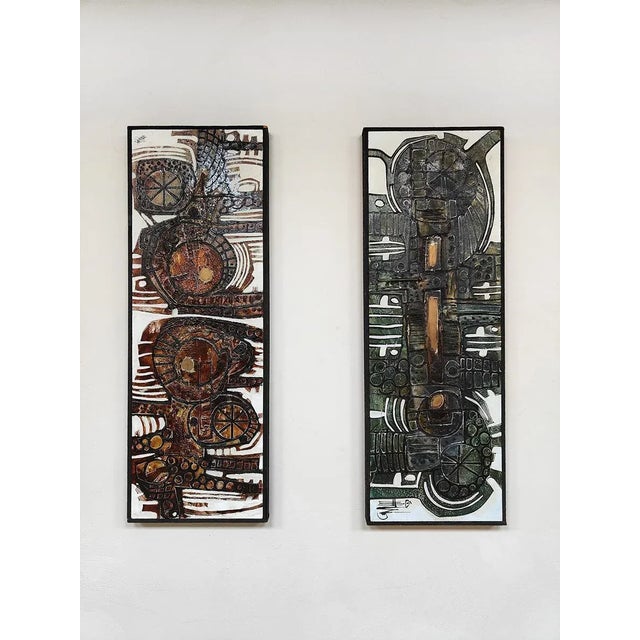 1970s Finn Lorentzen, Abstract Composition, Oil on Canvas, 1970s For Sale - Image 5 of 6