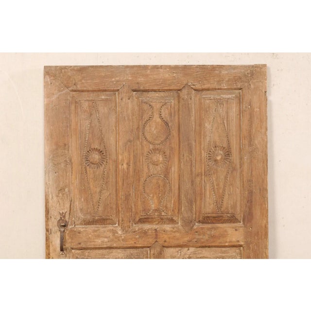 Wood 19th Century Turkish Raised Wooden Panel Door For Sale - Image 7 of 8