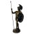 Metal Italian Bronze Sculpture Greek Warrior with Spear and Shield For Sale - Image 7 of 7