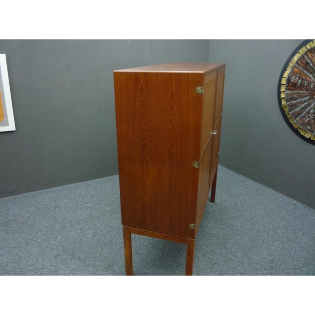 Wood Teak Highboard by Kurt Østervig for AS Randers, 1960s For Sale - Image 7 of 16