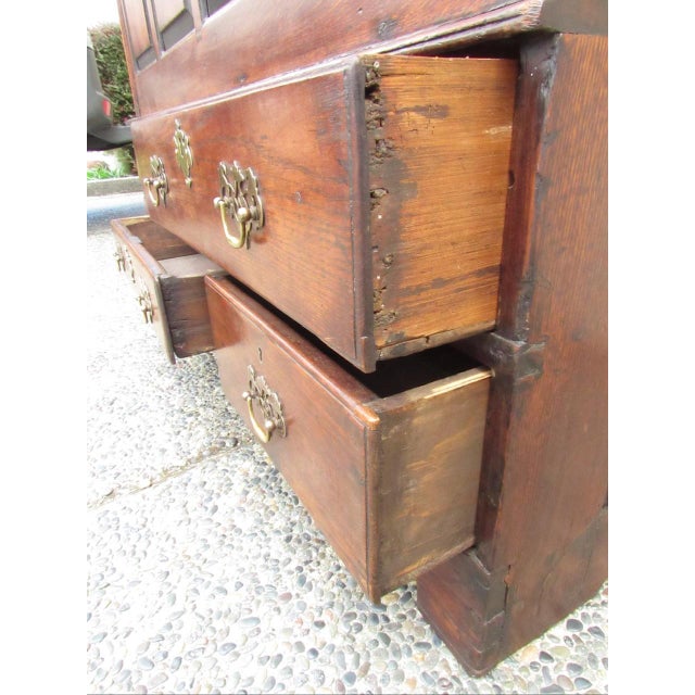 Antique English Oak Mule Chest For Sale - Image 10 of 18