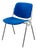 Mid-Century Stacking Blue Fabric Chair by Giancarlo Piretti for Anomima Castelli, Italy, 1960s For Sale