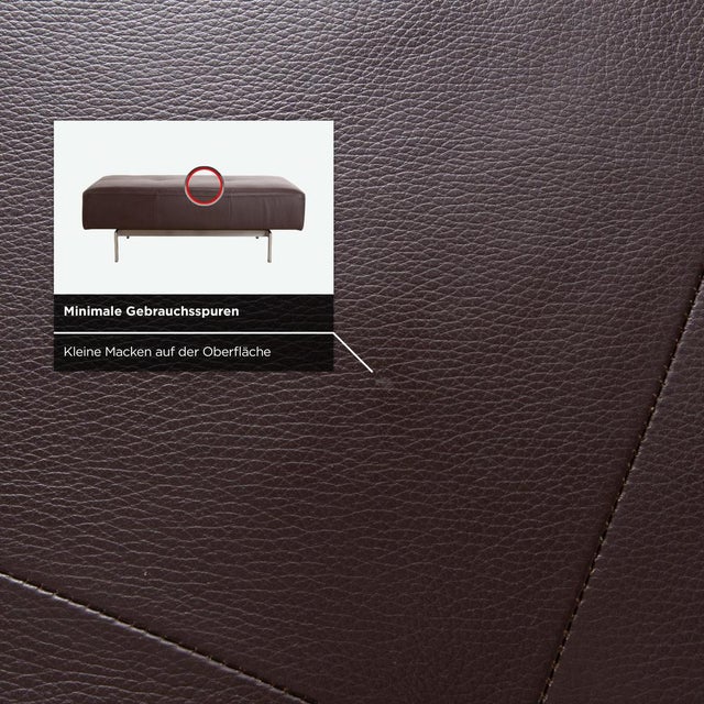 Dono 6100 Ottoman in Brown Leather from Rolf Benz For Sale - Image 6 of 9