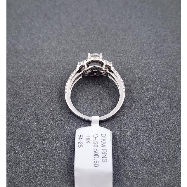 1.06 Ct Diamond Ring Size 6.5 For Sale In Chicago - Image 6 of 9